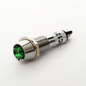 110-LP812G 8mm LED Lamp Green 12V metal