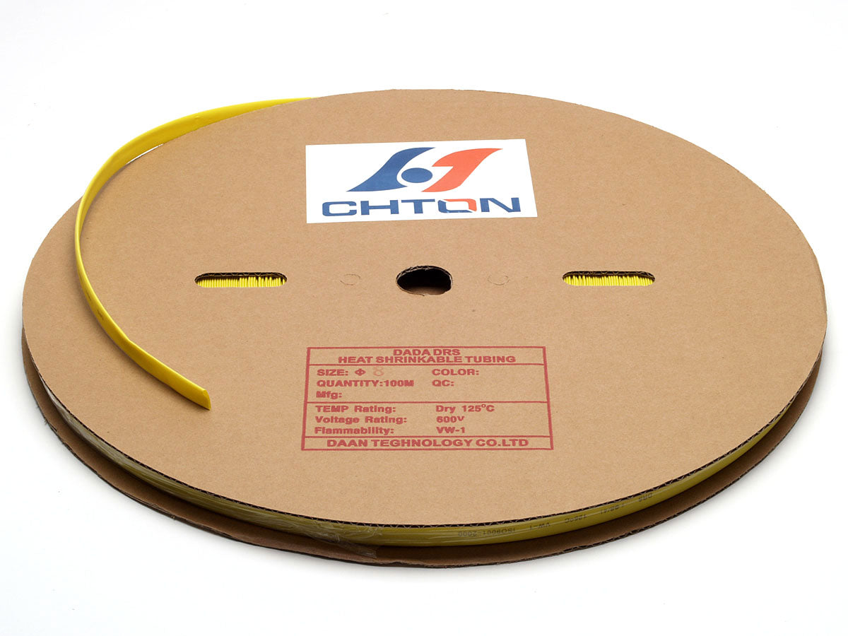 19-HS8Y 8mm 100m Yellow PVC H.S.S