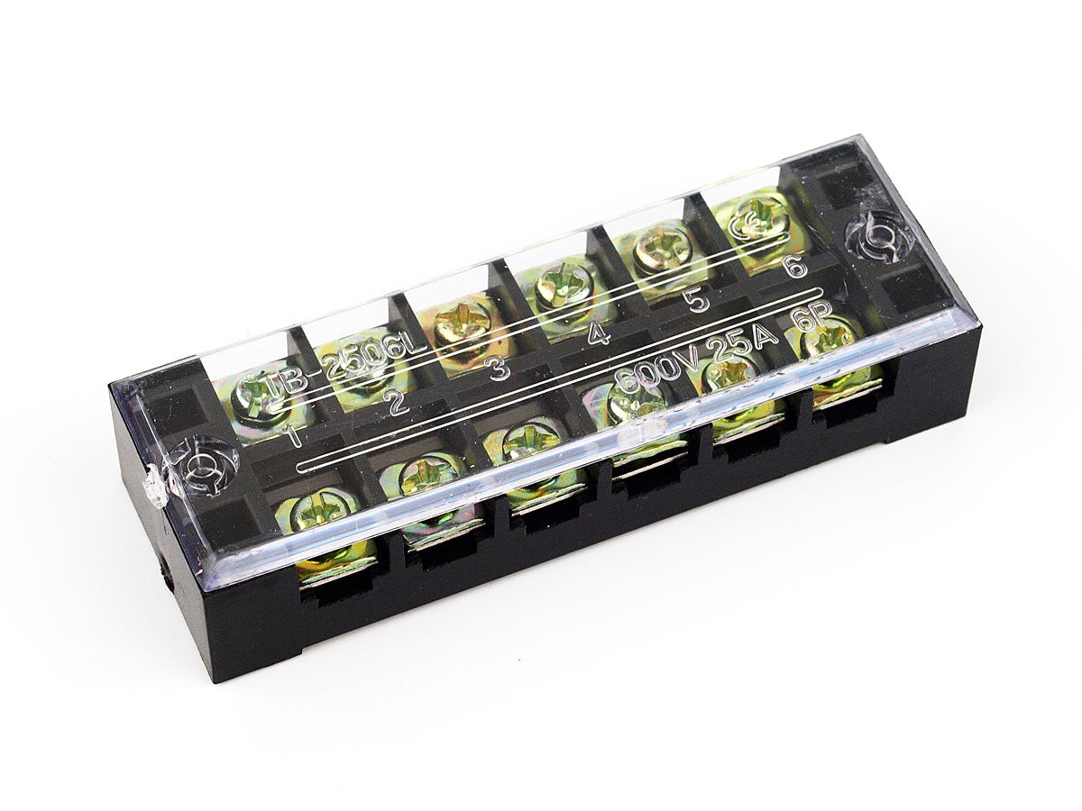 19-TB2506 6way 12P terminal blocks black