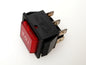 20-IRS203-1A Interruptor rojo ON-OFF-ON 6P 20A Lámpara