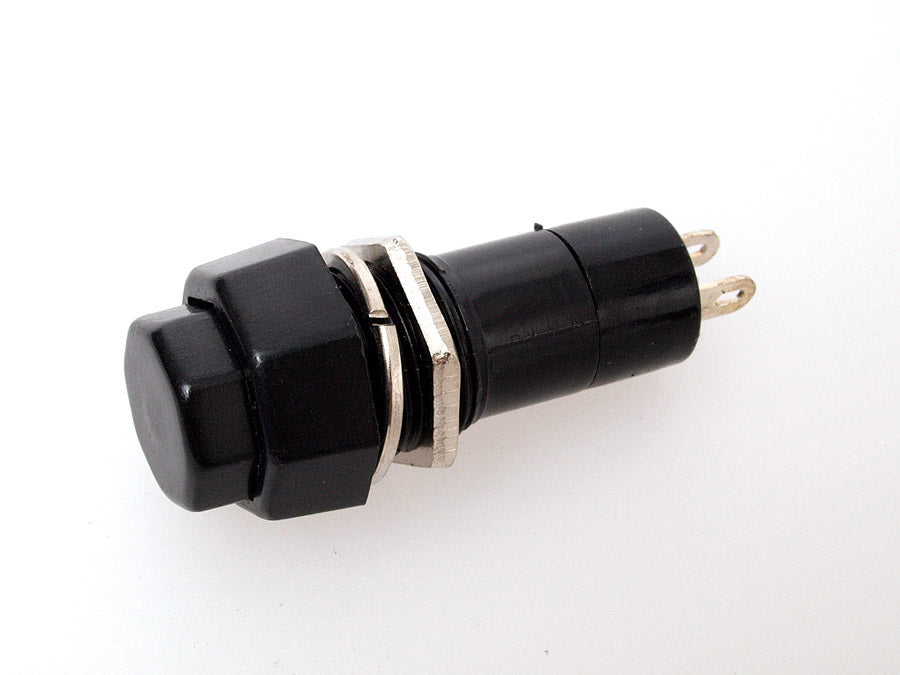 20-JC6303B Interruptor pulsador redondo negro