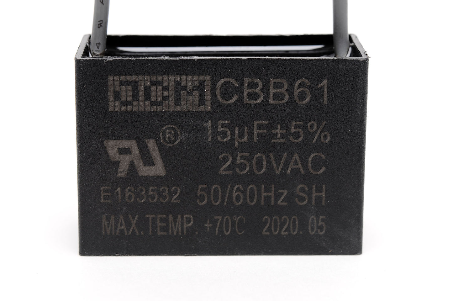 25-A15UF250VAC 15UF 250VAC Tapa del ventilador P/2W