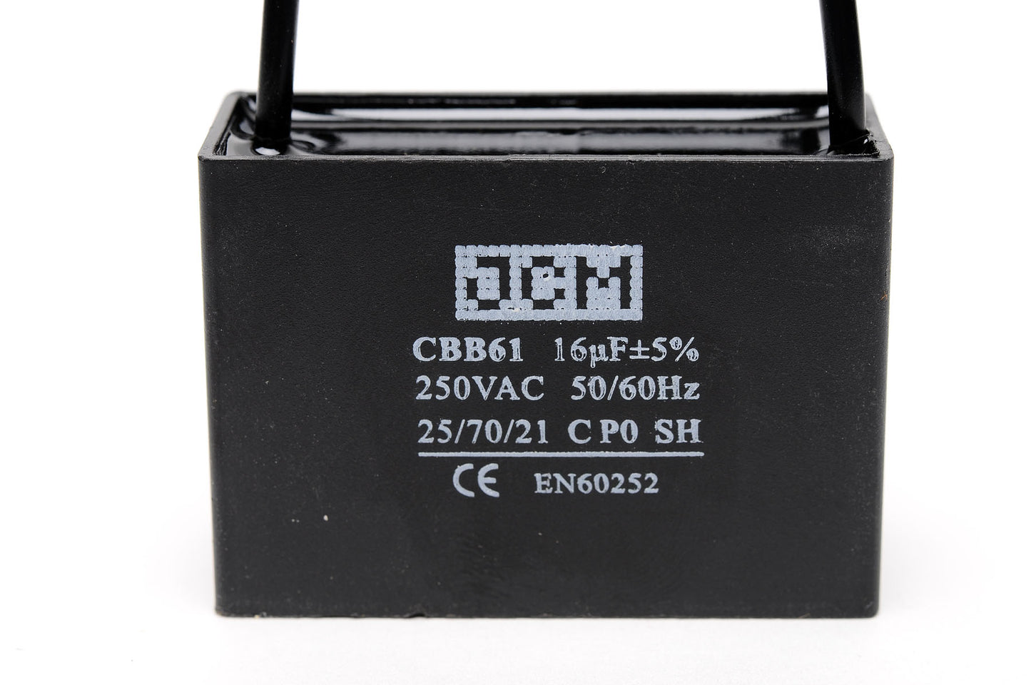 25-A16UF250VAC 16UF 250VAC Tapa del ventilador P/2W
