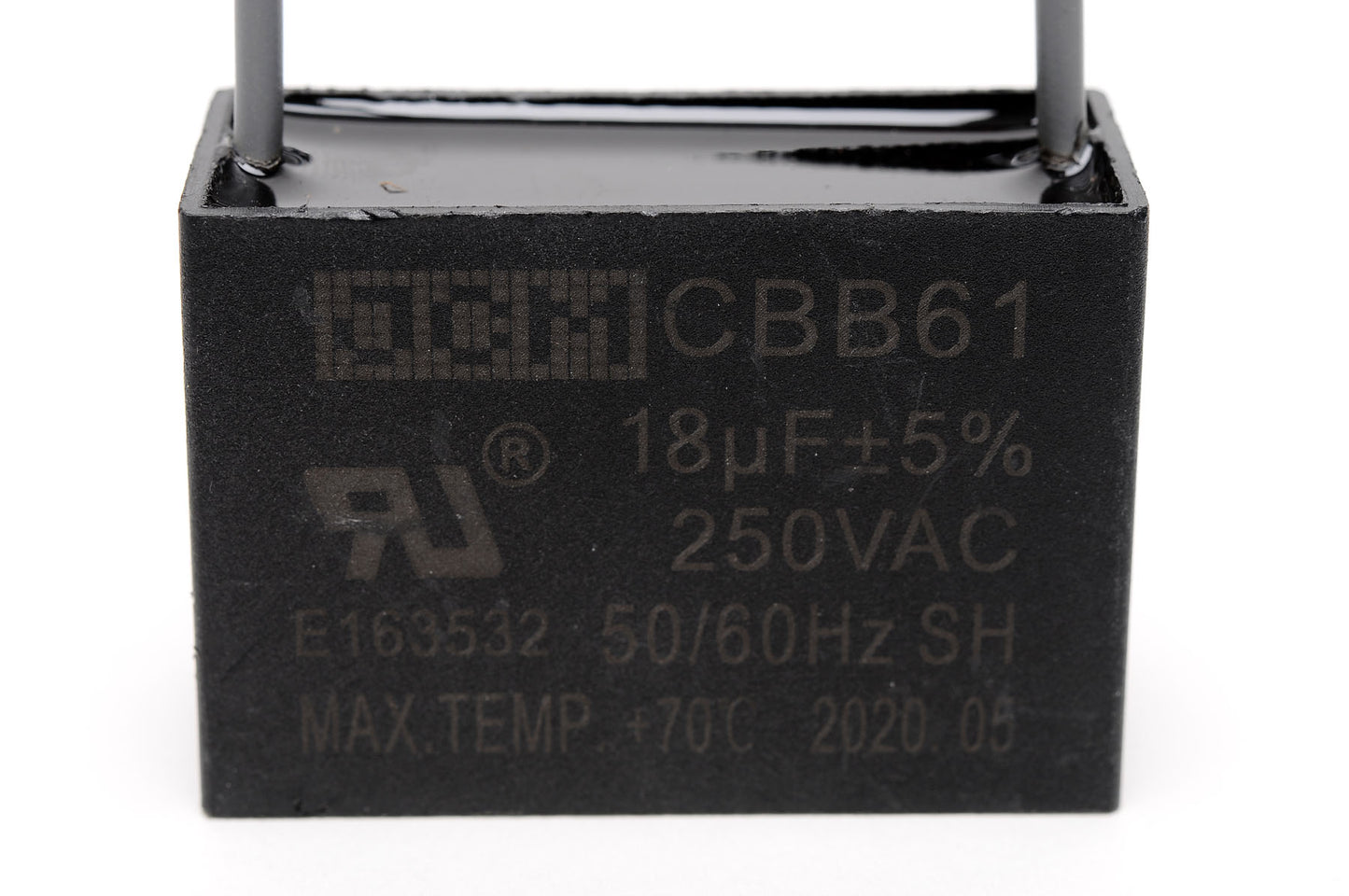 25-A18UF250VAC 18UF 250VAC Tapa del ventilador P/2W