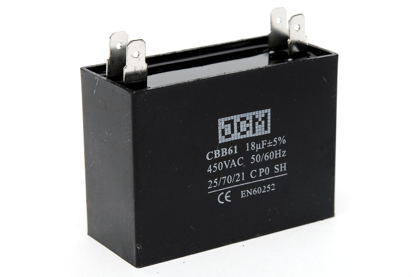 25-A18UF450V4P Tapa de ventilador de 18 UF y 450 V CA, P/4P