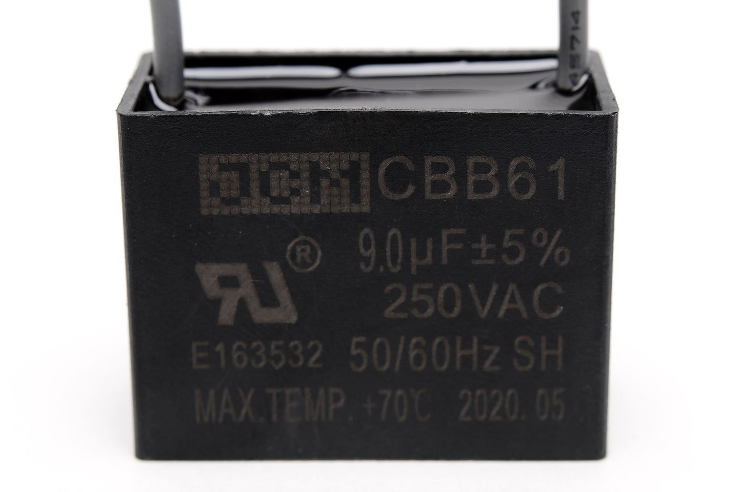 25-A9UFX250VAC +9UF 250VAC Fan Cap P/2W