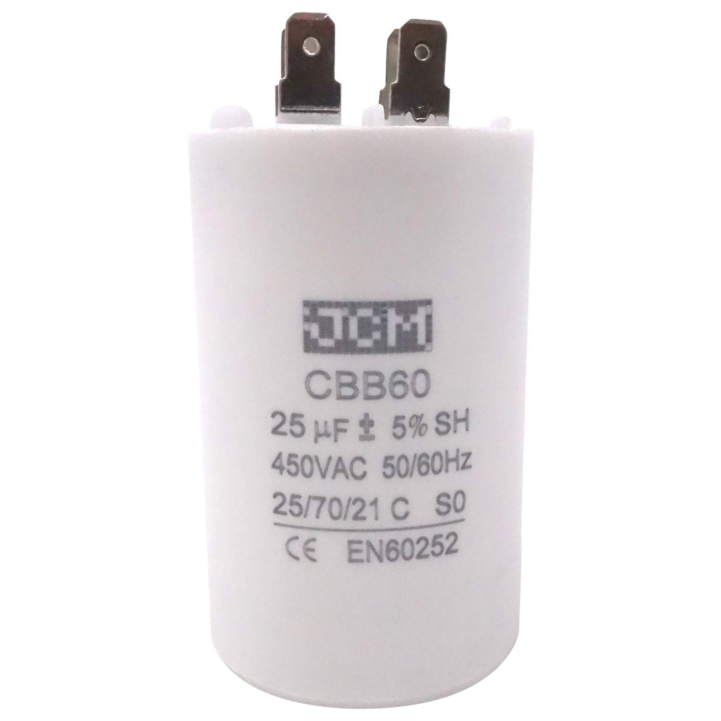 25-ACB25UF450V 25UF 450VAC Tapa del motor P/4P