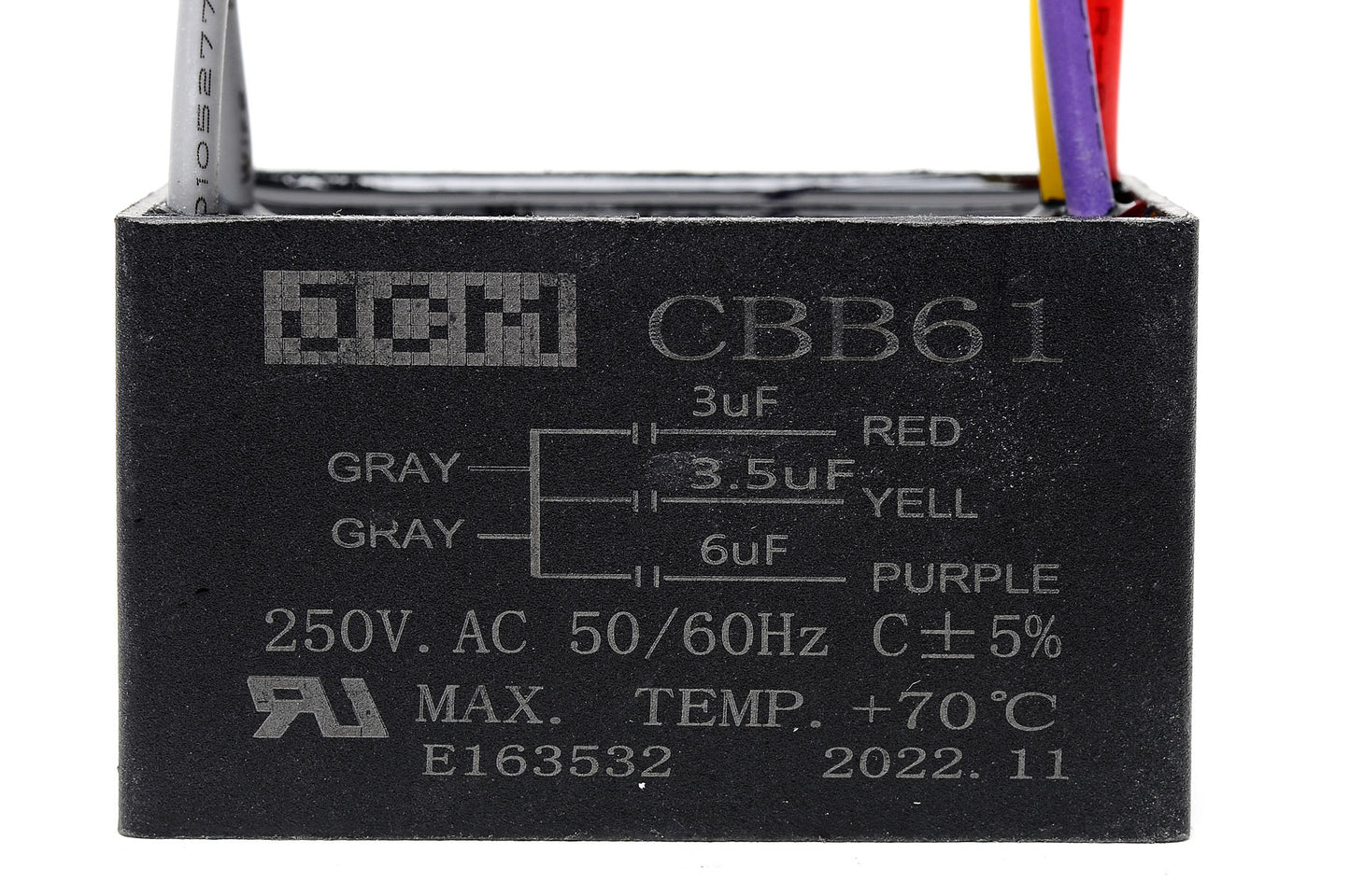 25-B3+3.5+6UF5W 3UF+3.5UF+6UF 250VAC P/5W