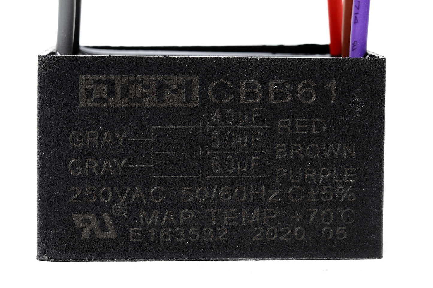 25-B4+5+6UF5W 4UF+5UF+6UF 250 VCA P/5W