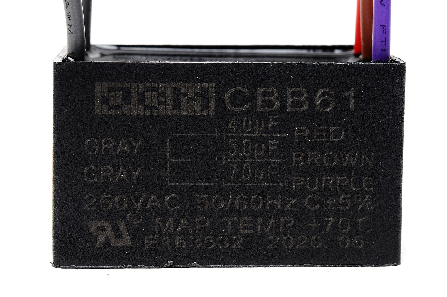 25-B4+5+7UF5W 4UF+5UF+7UF 250 VCA P/5W