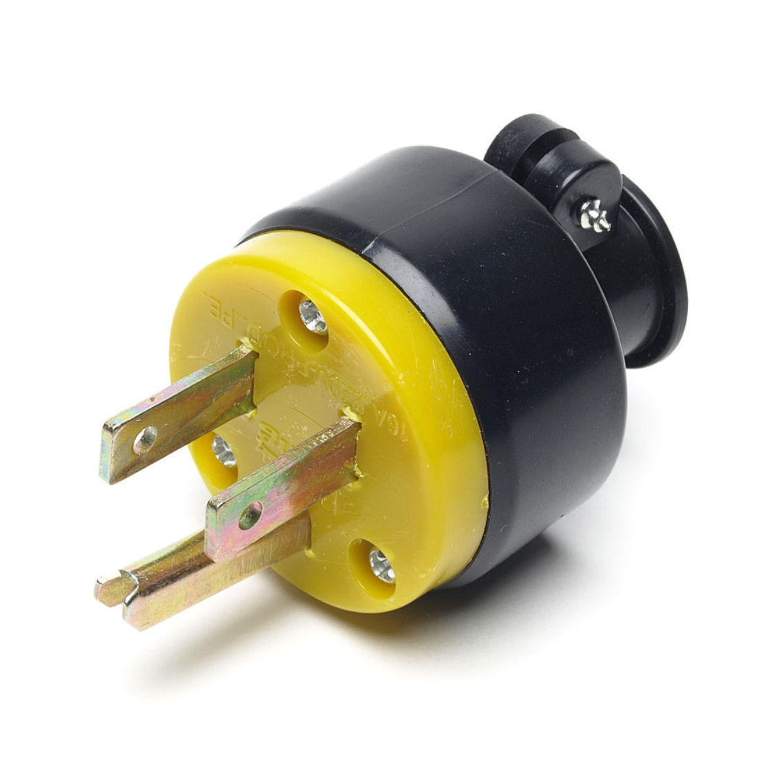 Enchufe de alimentación de CA plano 3P 45-PL2052, color negro