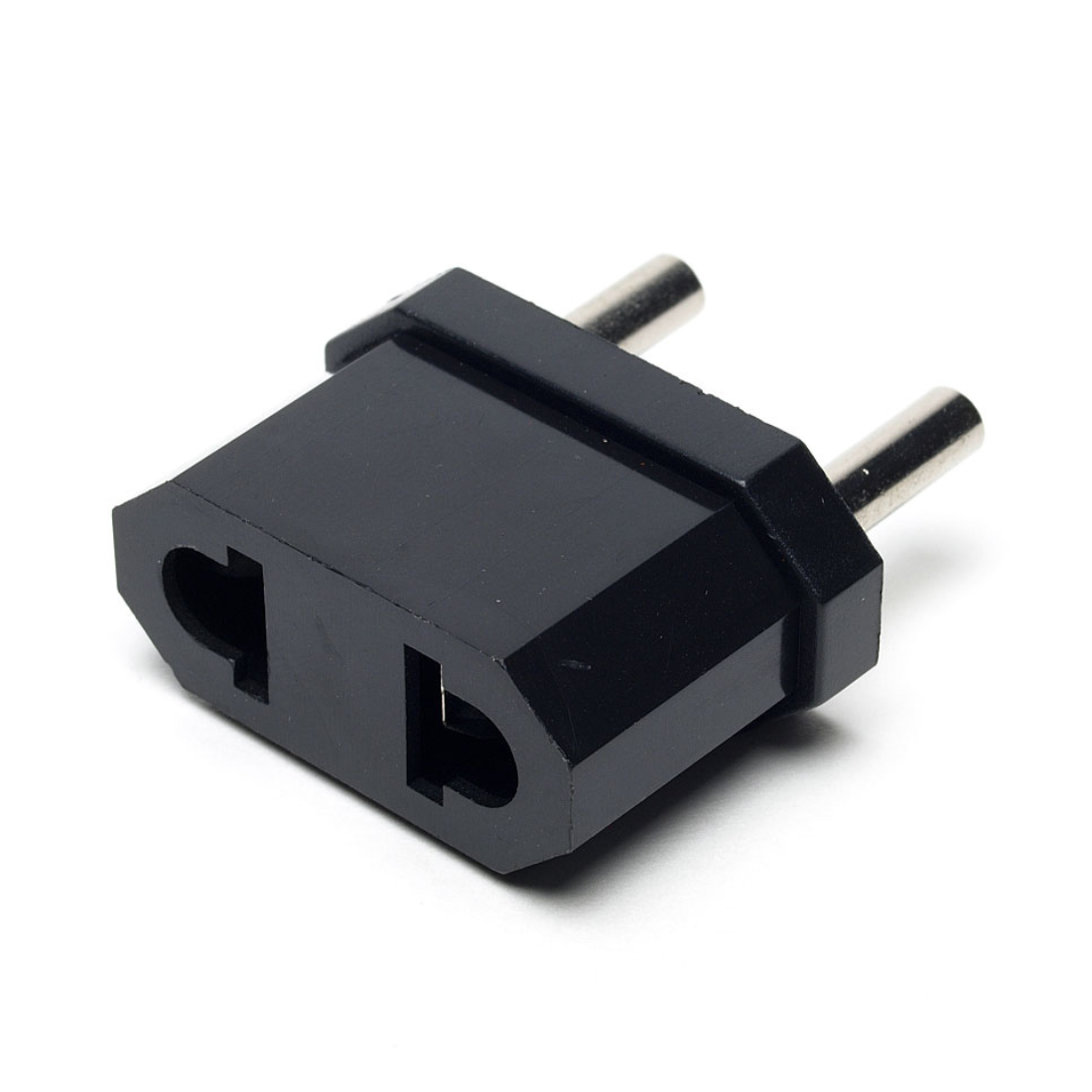 45-U116 Enchufe de CA redondo de 2 pines y conector plano de 2 pines