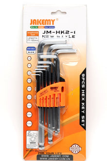 59-JM-HK2-1 Llave hexagonal 9 en 1 de 77 a 185 mm