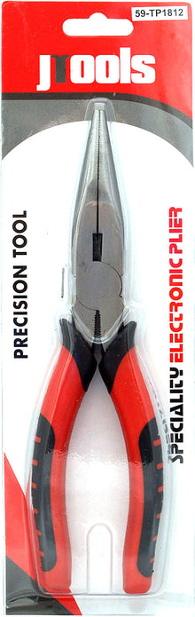59-TP1812 Alicate de punta larga de 8" Rojo/negro"