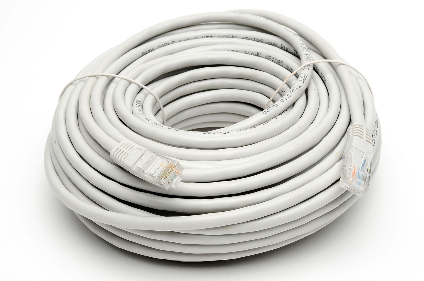 9-LC6750 75FT CAT6 R/White Lan cable