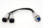 9-MC0101 1 pie XLR 2 M/1 F XLR N/metal
