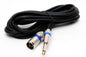 9-MC1506 15FT 6.35 mono P/P XLR NG/azul