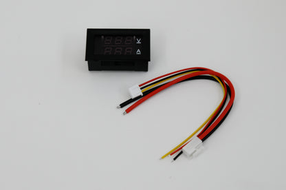 110-DC0005RR Medidor rojo + rojo de 2 cables, CC 100 V 10 A