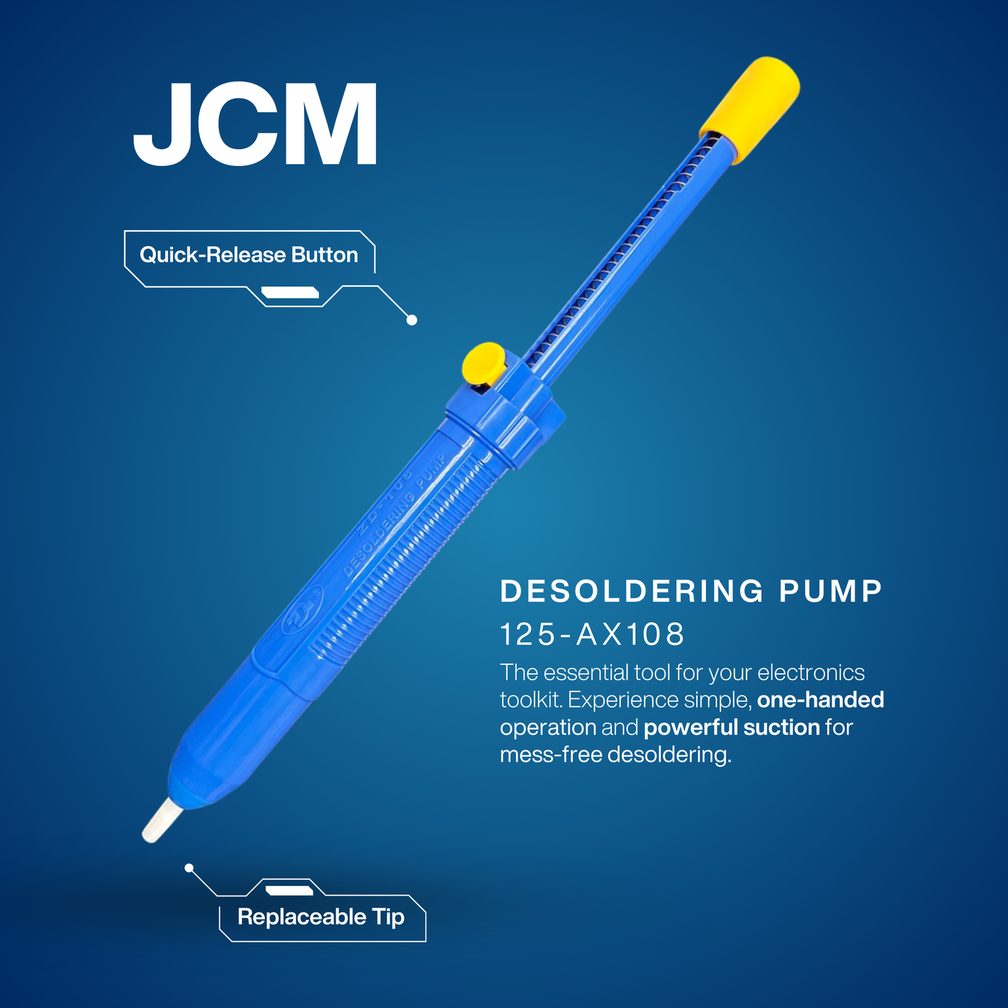 125-AX108 Desoldering Pump Blue