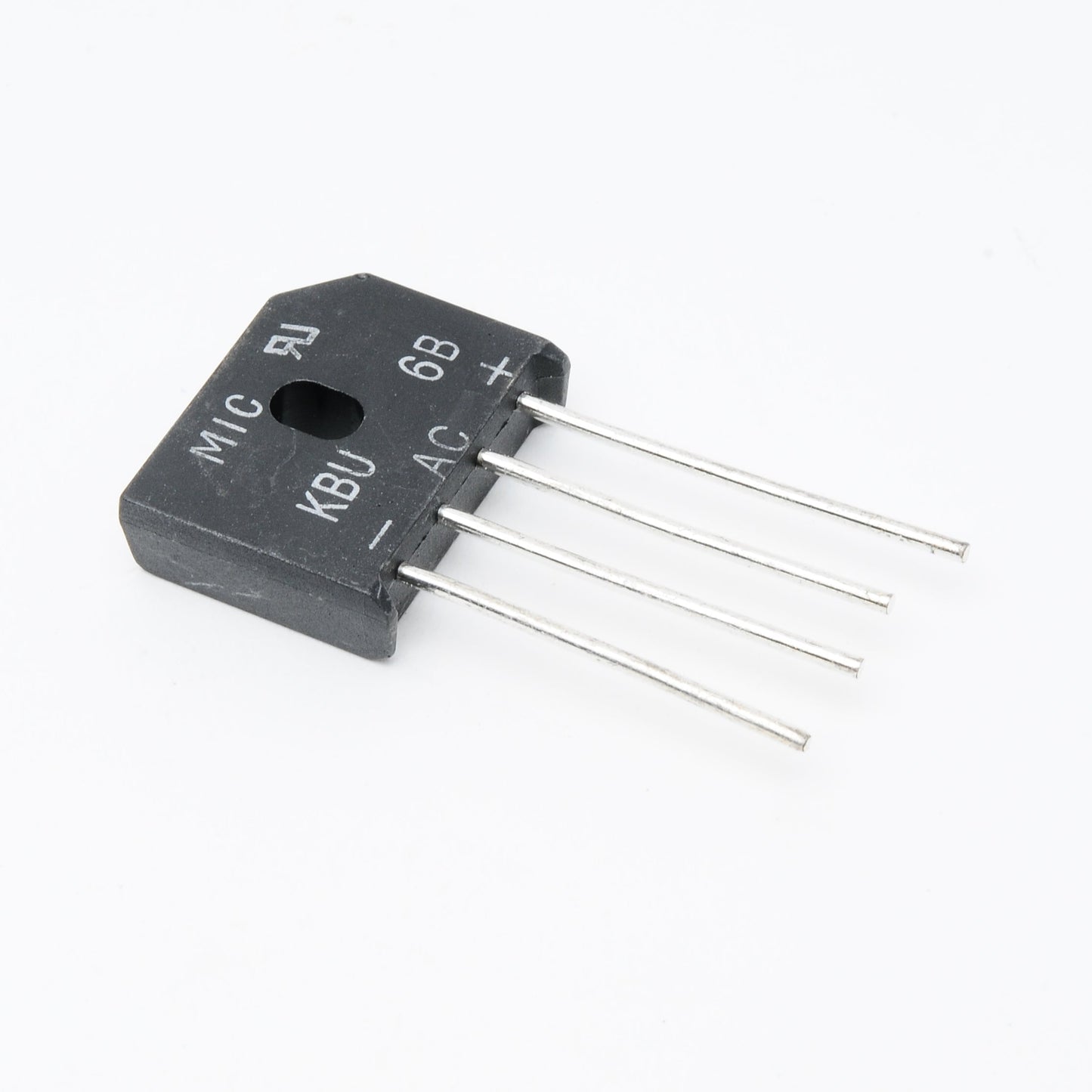 Puente plano KBU6B 6A 200V 4P/P