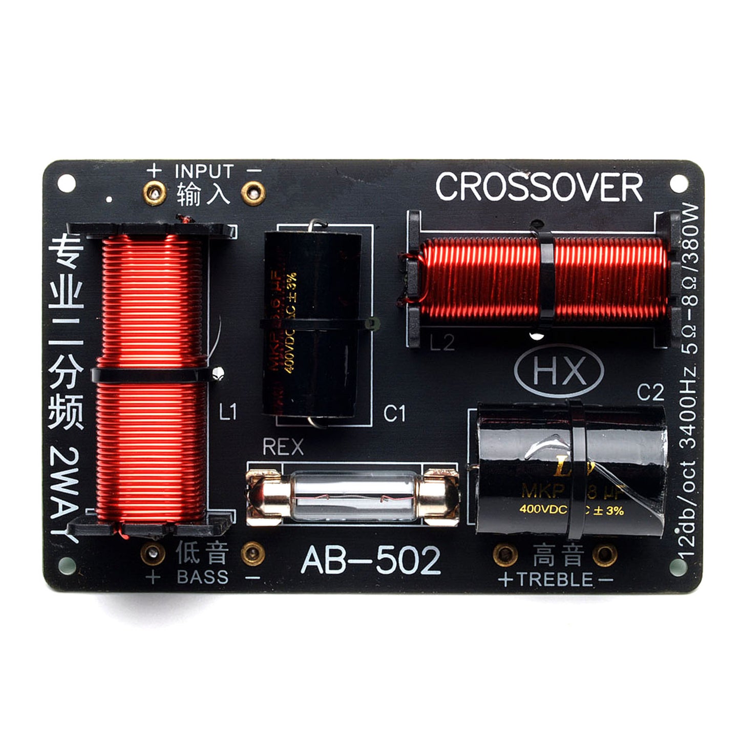 10-SA6002 Crossver de 2 vías, 380 W, 8/4 ohmios