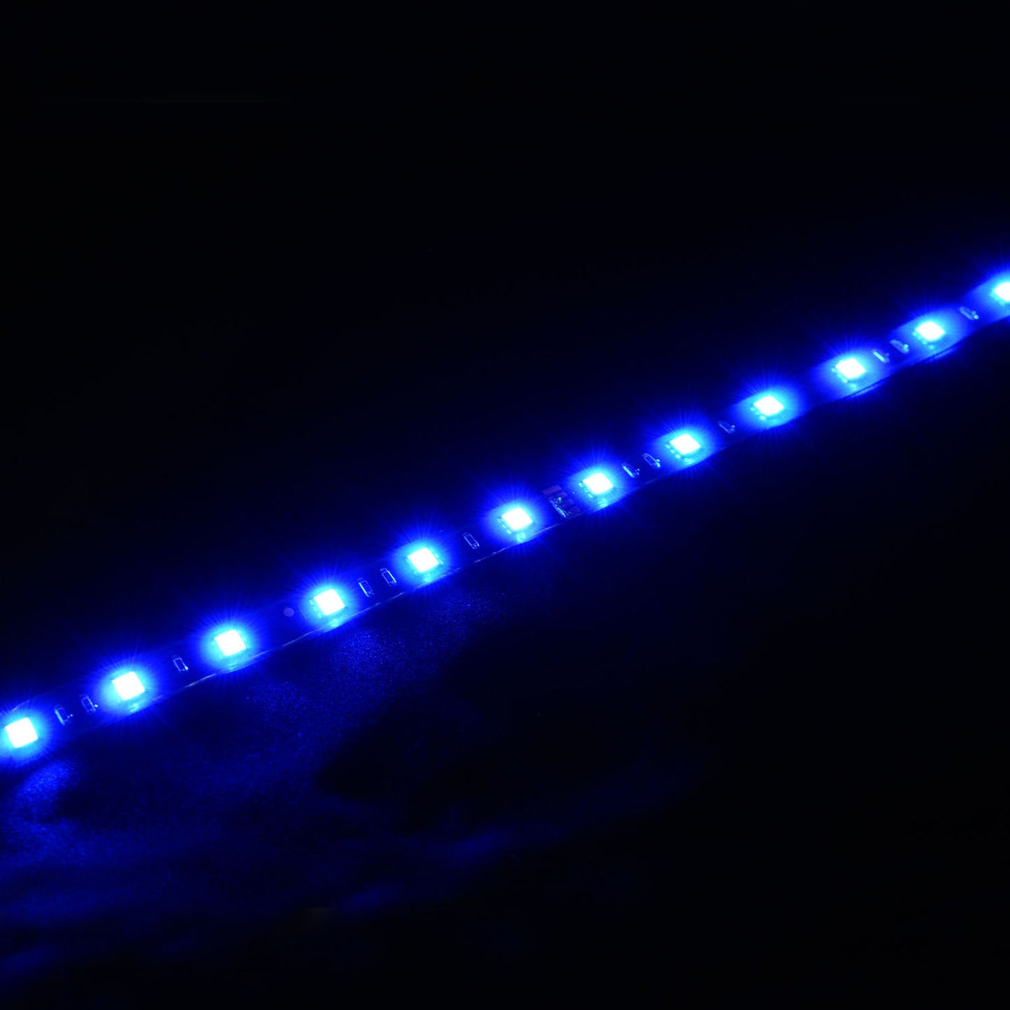 110-L3528-24FB 1FT 12V Blue Flash 12LED 30CM
