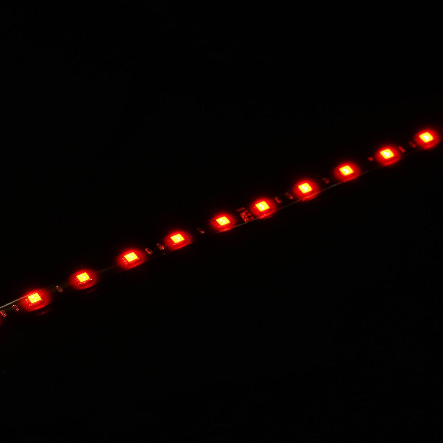 110-L3528-24FR 1FT Luz intermitente roja 12 LED 12 V 30 cm