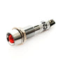 110-LP824R 8mm LED Lamp Red 24V metal