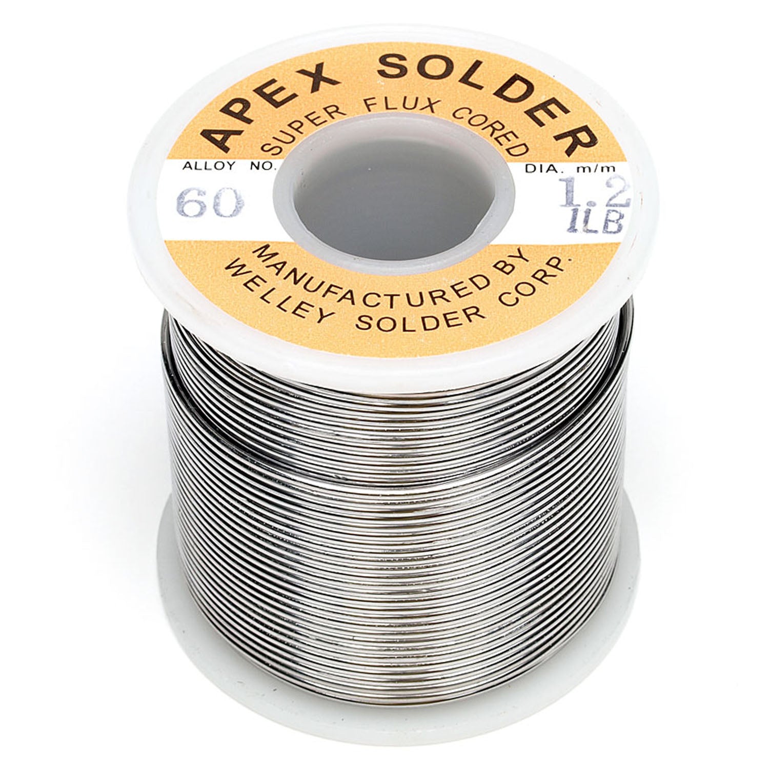 125-641210A 1.2m 1.0Ib 60/40 APEX Solder wire