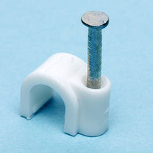 19-CC006W Clip de cable blanco de 6 mm para RG6
