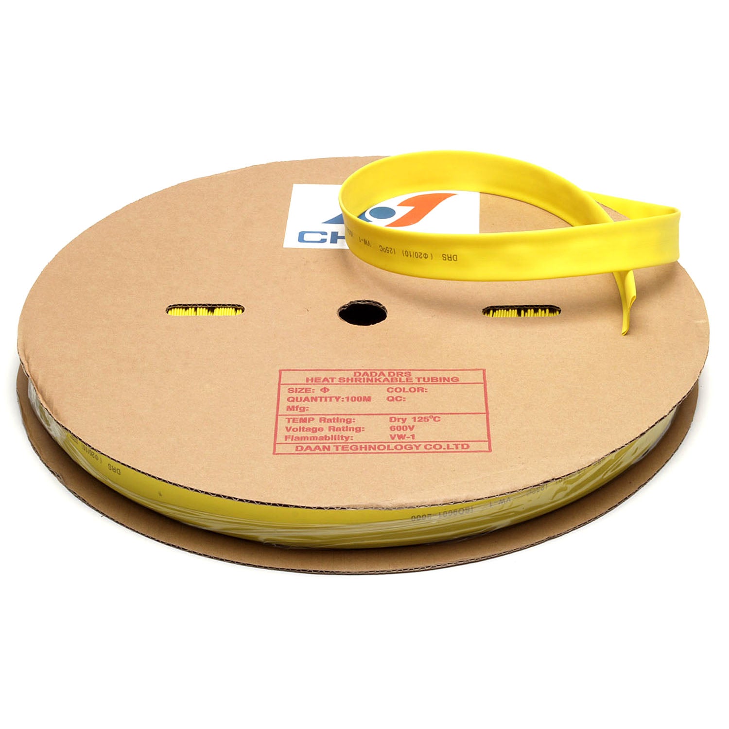 19-HS20Y 20mm 100m Yellow PVC H.S.S