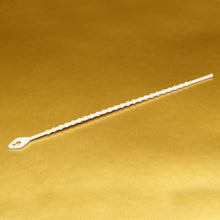 19-KT150W Knot Ties 6 White 150mm"