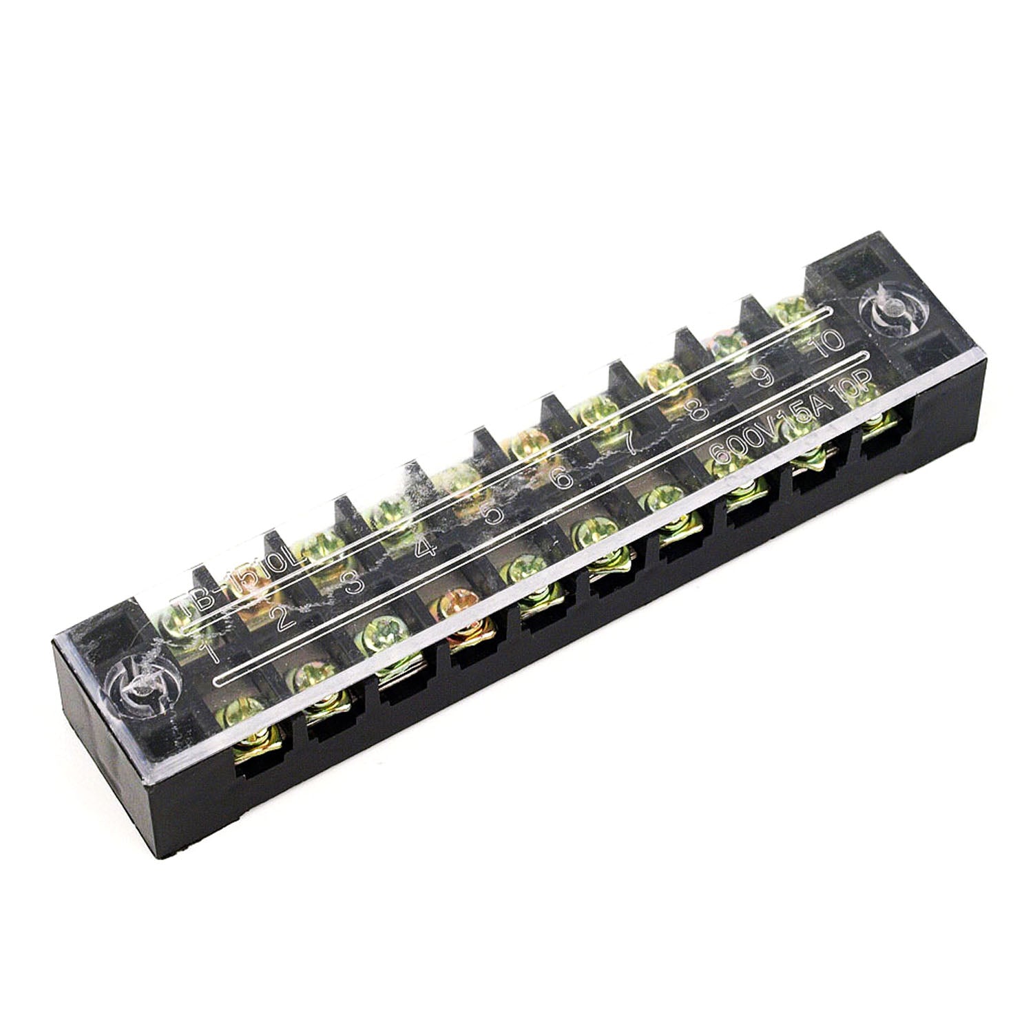 19-TB1510 10way 20pTerminal Blocks Black