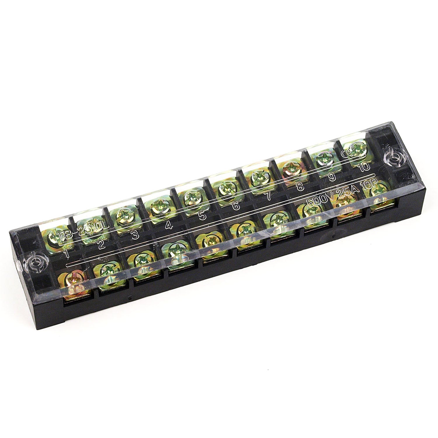 19-TB2510 10way 20pTerminal Blocks Black