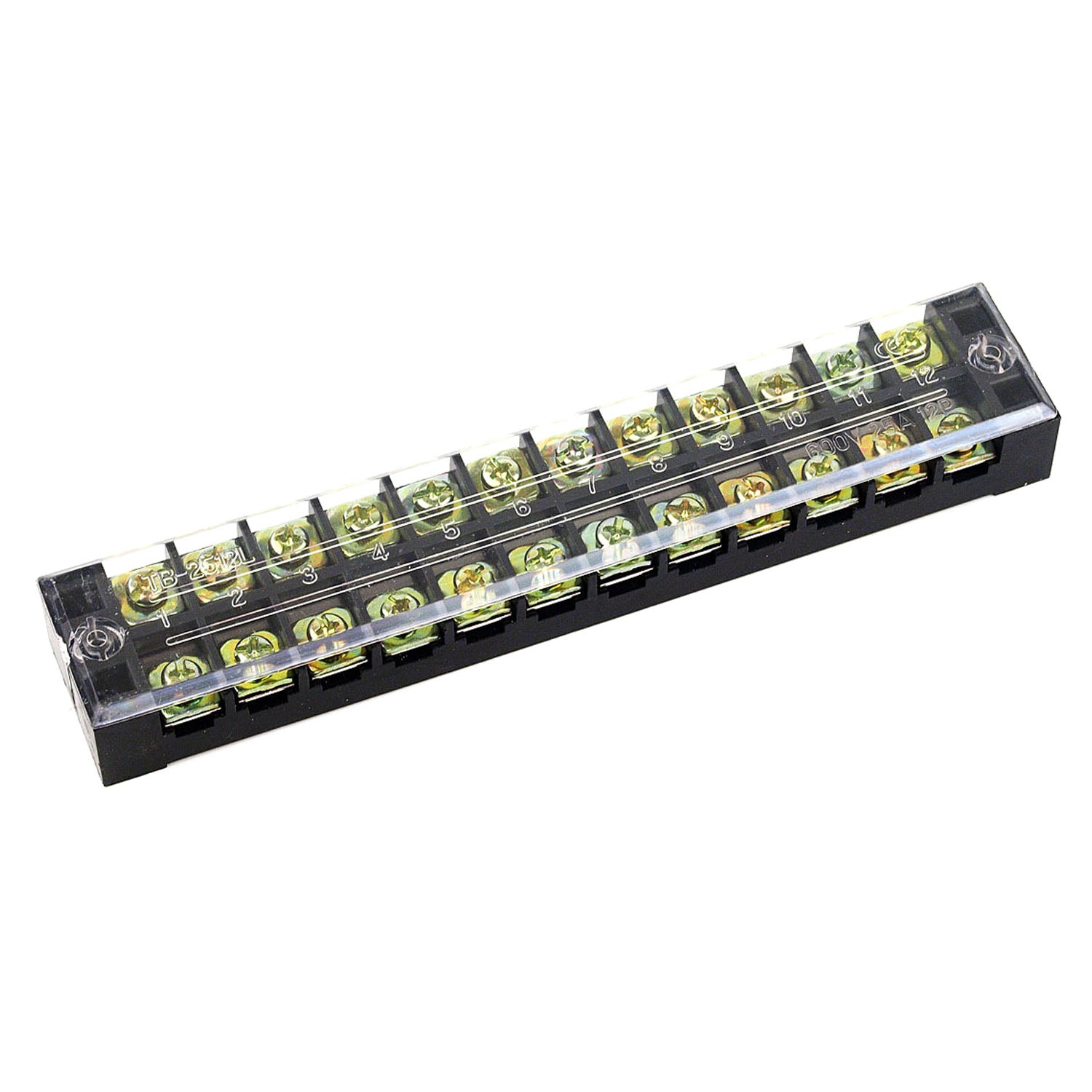 19-TB2512 12way 24pTerminal Blocks Black