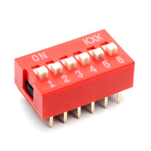 20-DIP6 Red Switch DIP 6P
