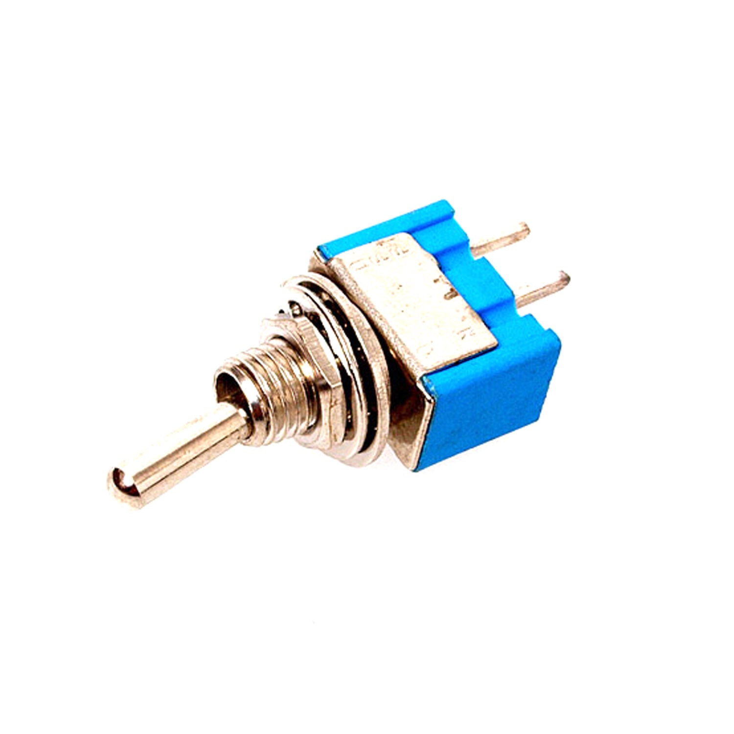 20-MTS101 Mini switch 2p 6a on-off blue