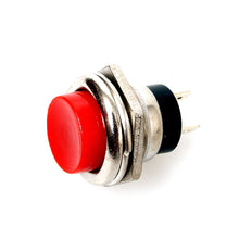 20-PBS26B Interruptor rojo pulsador 2P 3A metal