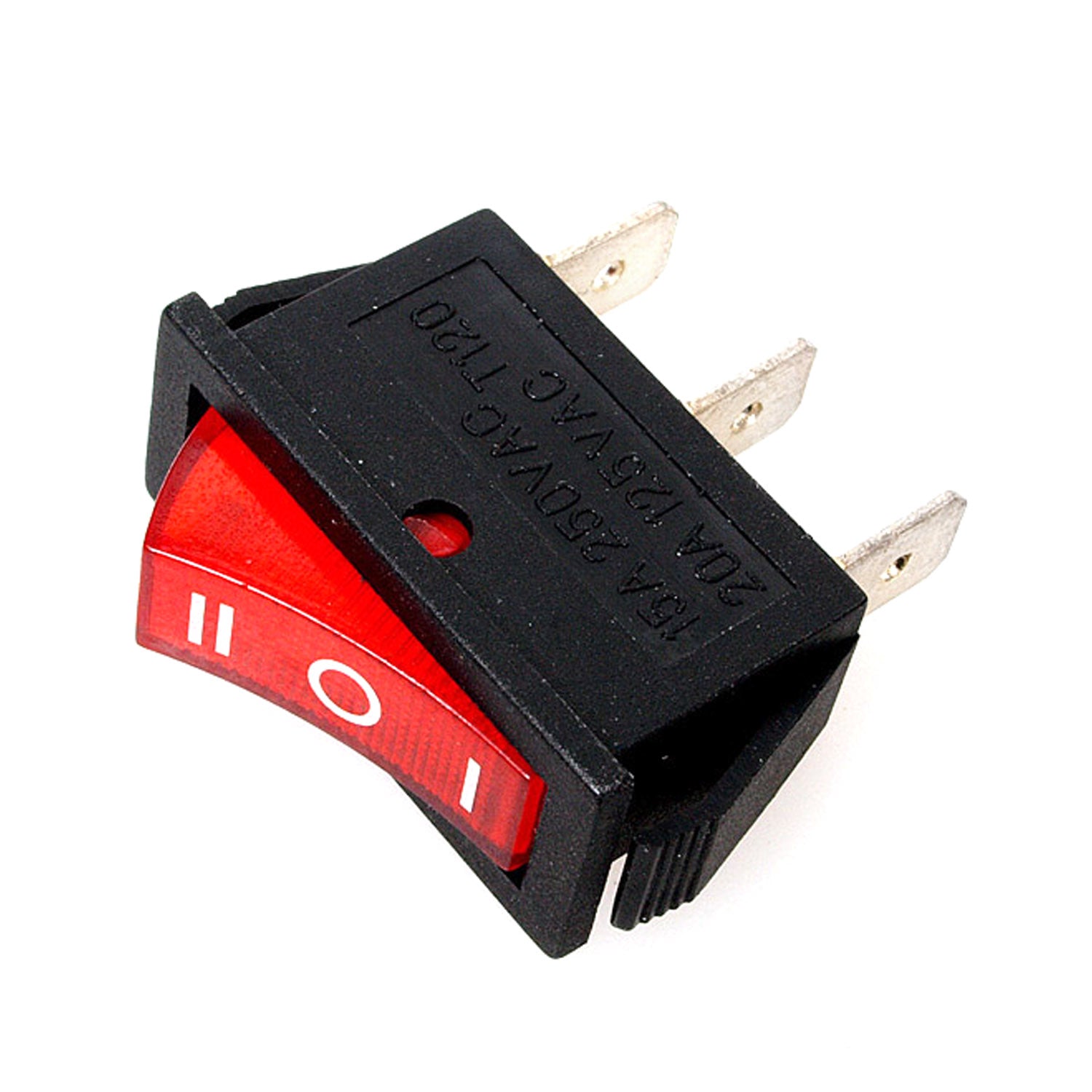 20-RS103 switch on-off-on 3 pin 10A red