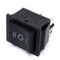 20-RS203-4C Interruptor negro encendido-apagado-encendido 6P 20A