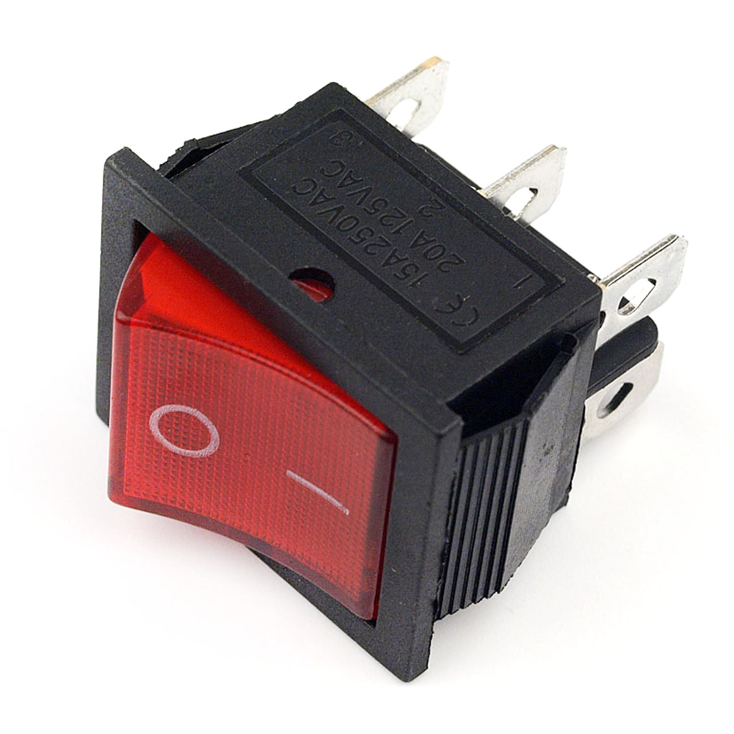 20-SW3661 Red Switch on-on 6P 20A
