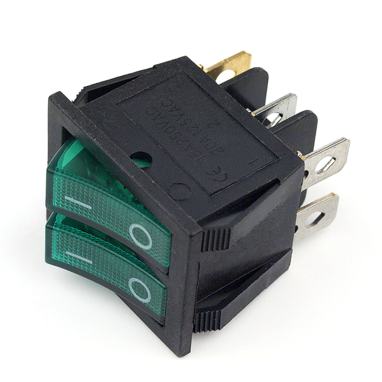20-SW3761 Lámpara doble verde con interruptor 6P y 20 A