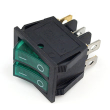 20-SW3761 Lámpara doble verde con interruptor 6P y 20 A