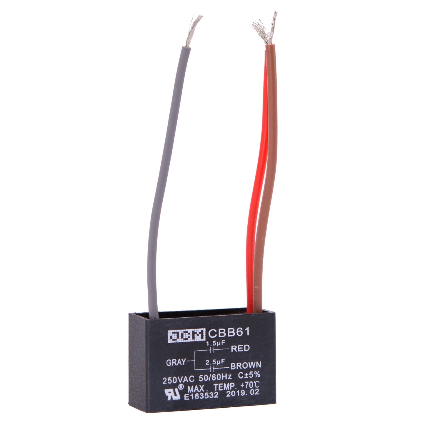 25-B1.5+2.5UF3W 1.5UF+2.5UF 250VAC Fan P/3W