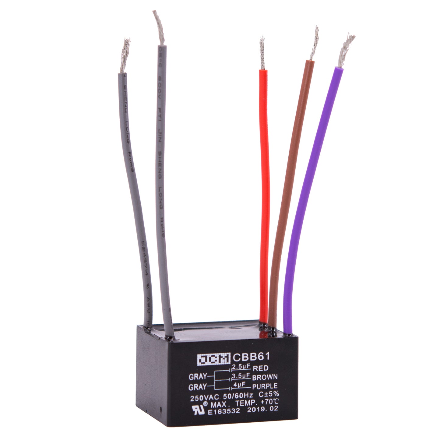 25-B2.5+3.5+4UF 2.5UF+3.5UF+4UF 250VAC P/5W
