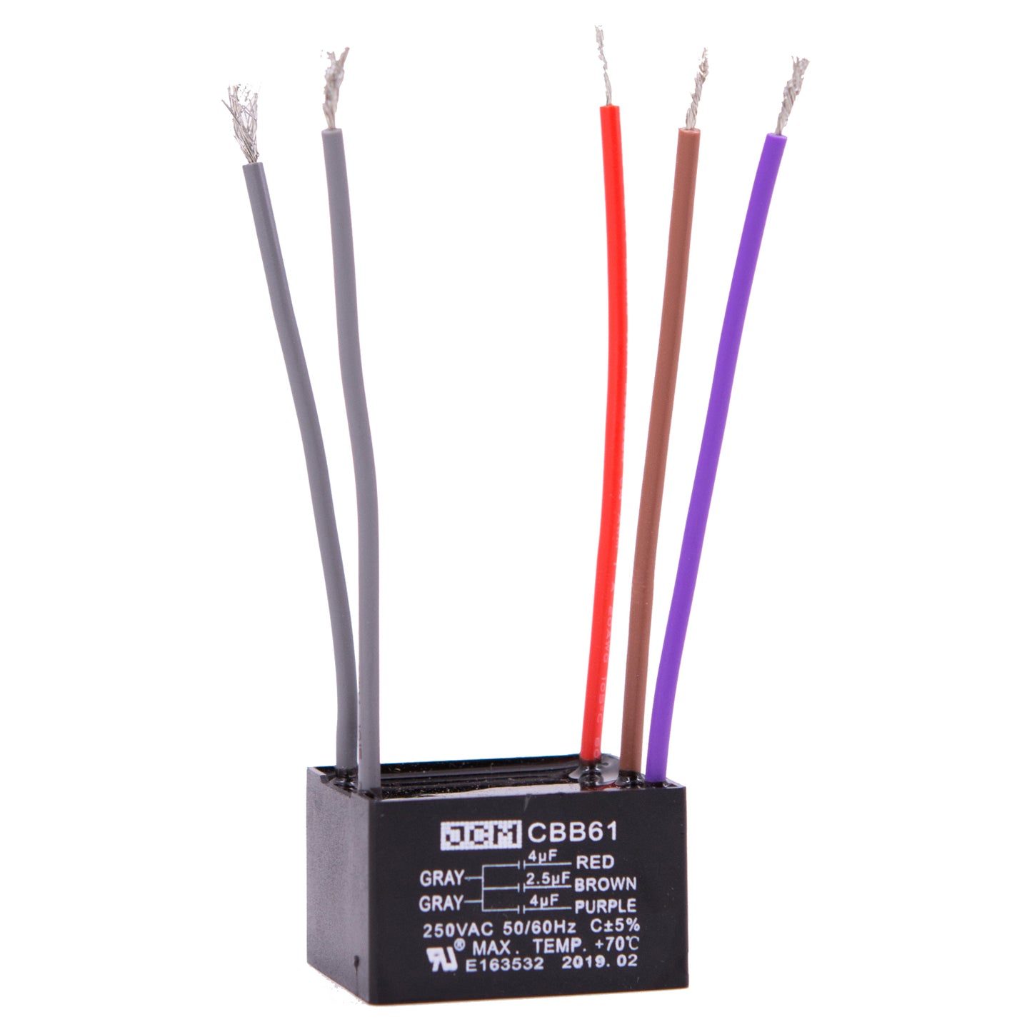 25-B4+2.5+4UF5W 4UF+2.5UF+4UF 250VAC P/5W