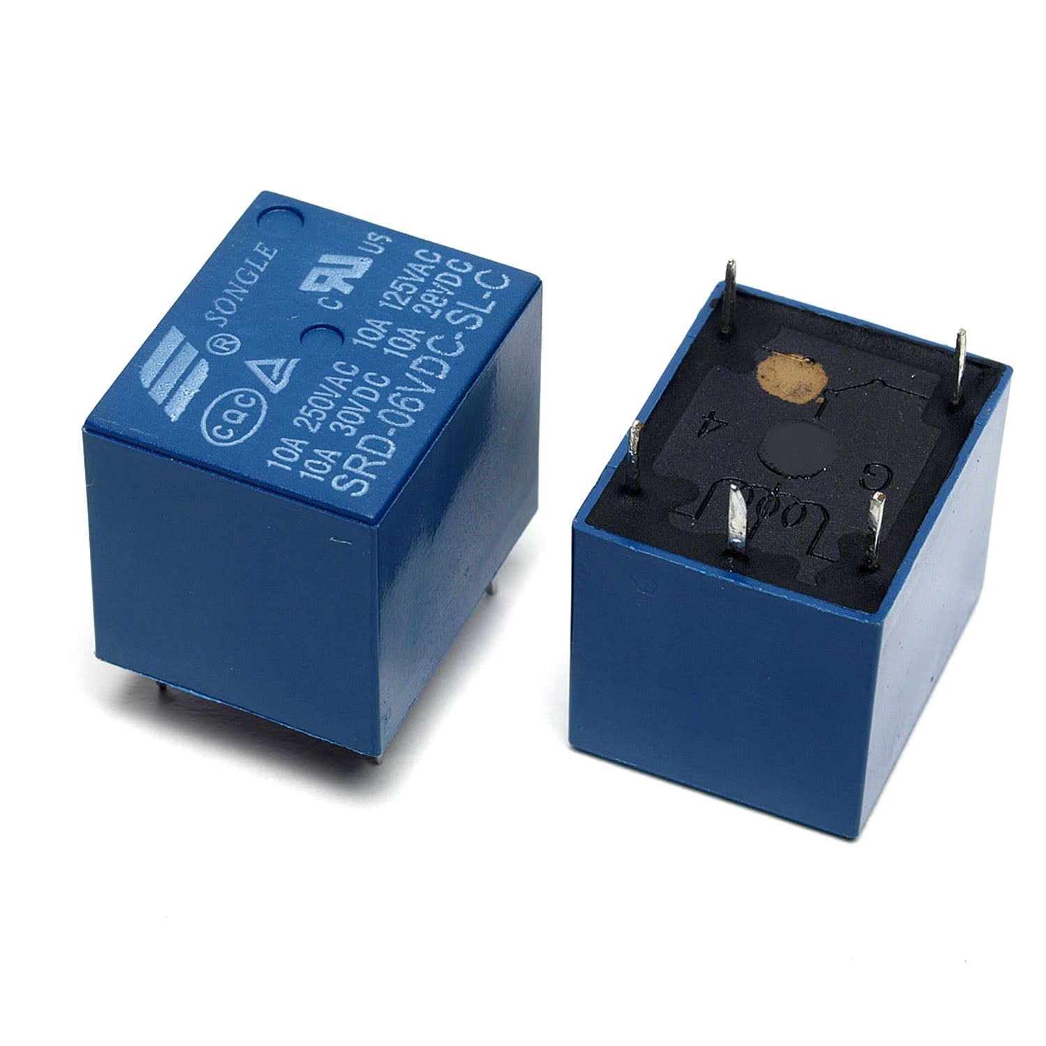 30-JQC-3F/6V Relay DC6v 5pin Blue