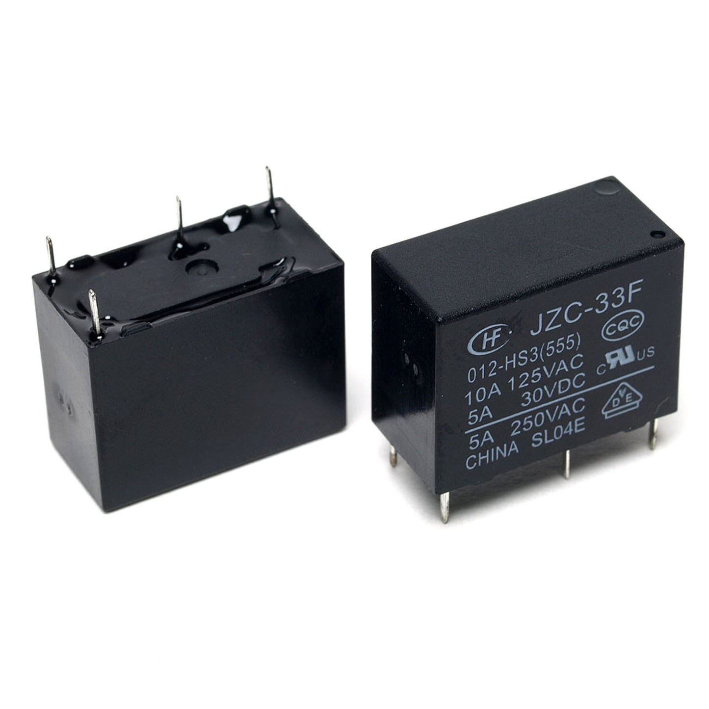 30-JZC33F/12V Relay DC12V 4P Black