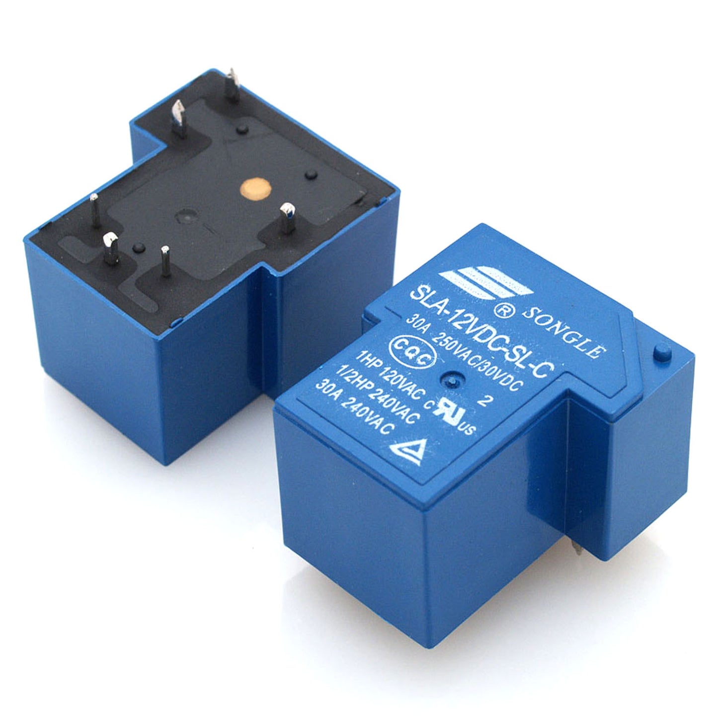 30-SLA-6C12V Relay DC12V 5P Blue