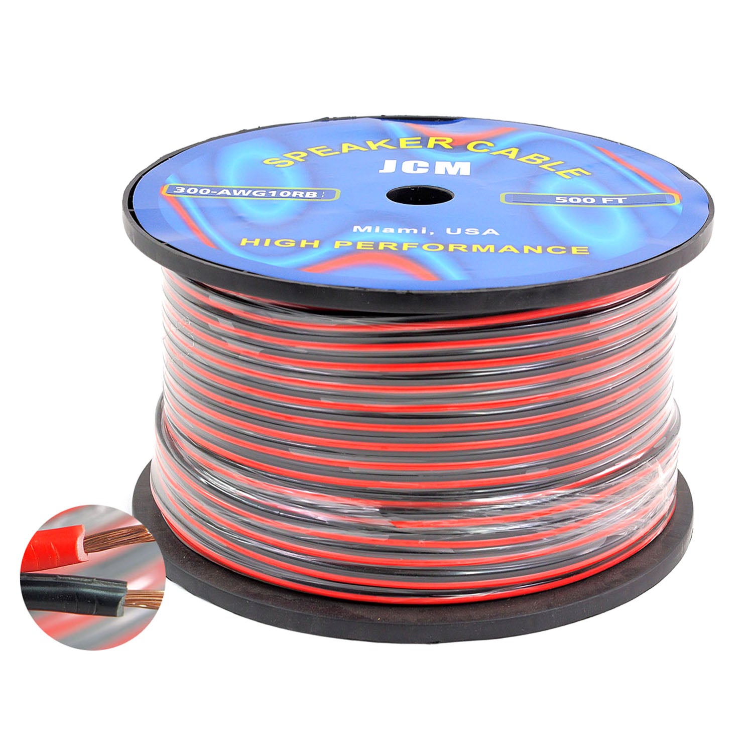 300-AWG10/RB 500FT 10GA 2C R/B Spek.Cable